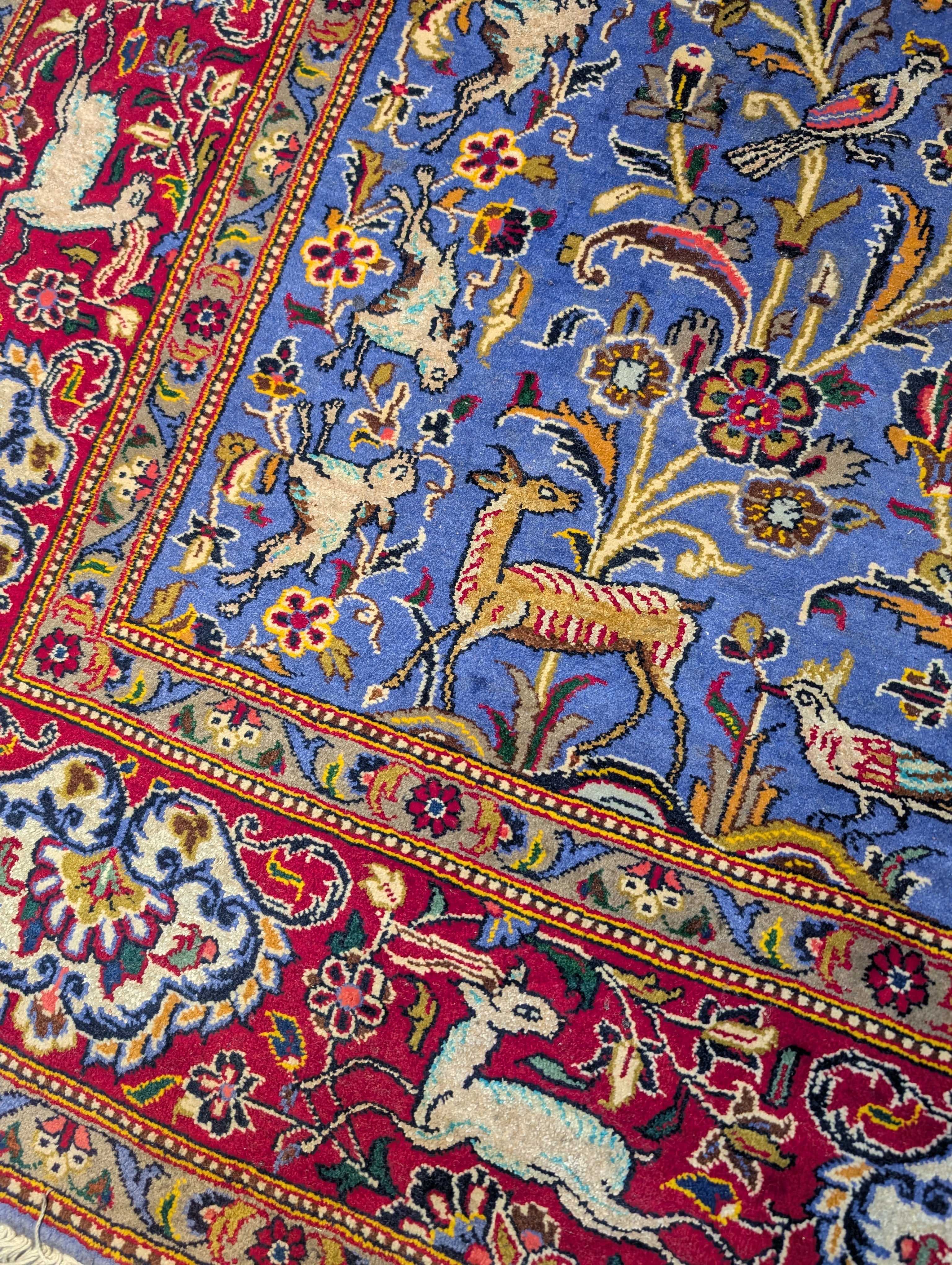 Tappeto Kashan Kork con certificazione venditore Toluian