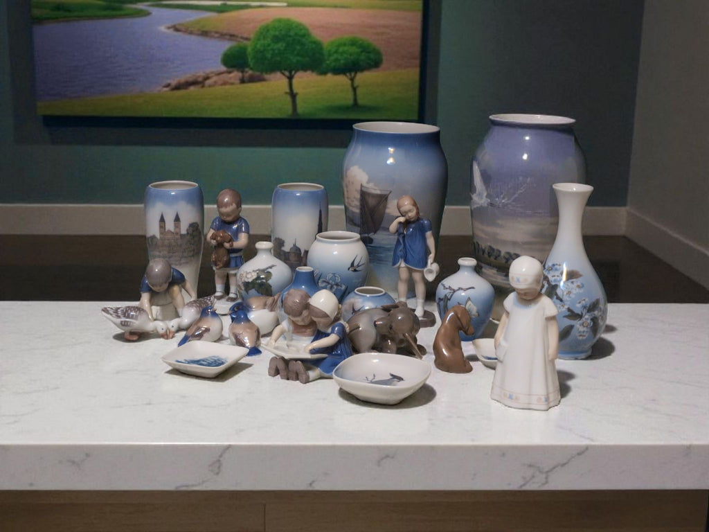 collezione di vasi e figurine vintage della tradizione danese : Royal Copenhagen e B&G