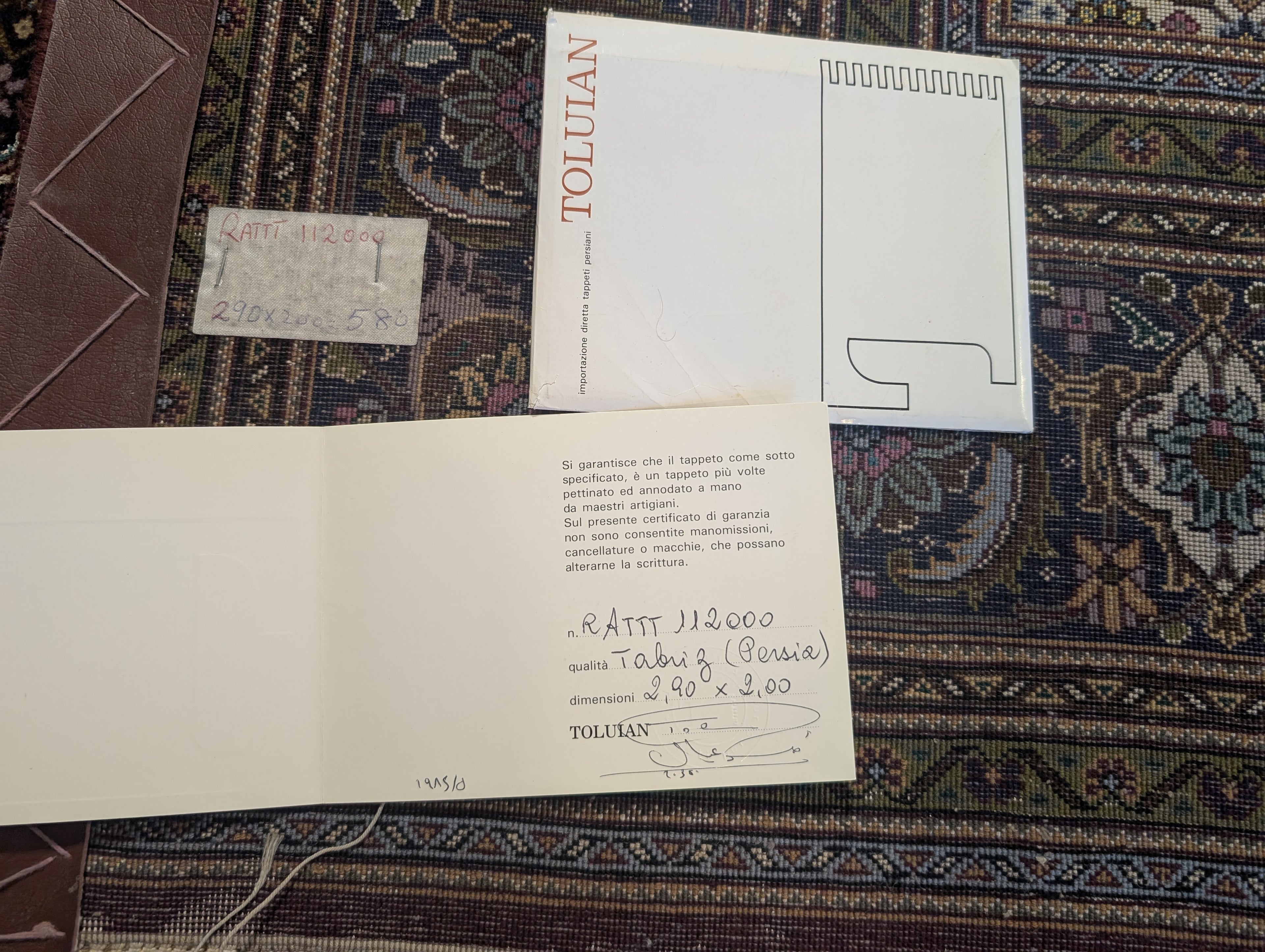 Elegante tappeto Tabriz