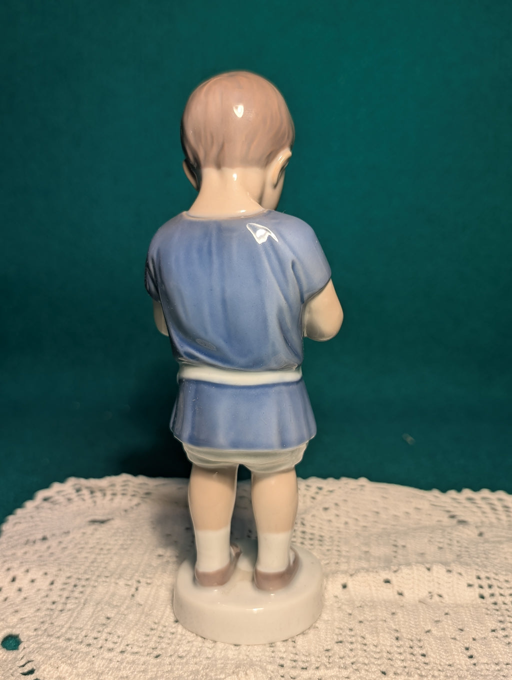 Ole con bassotto . Porcellana vintage  danese B&G