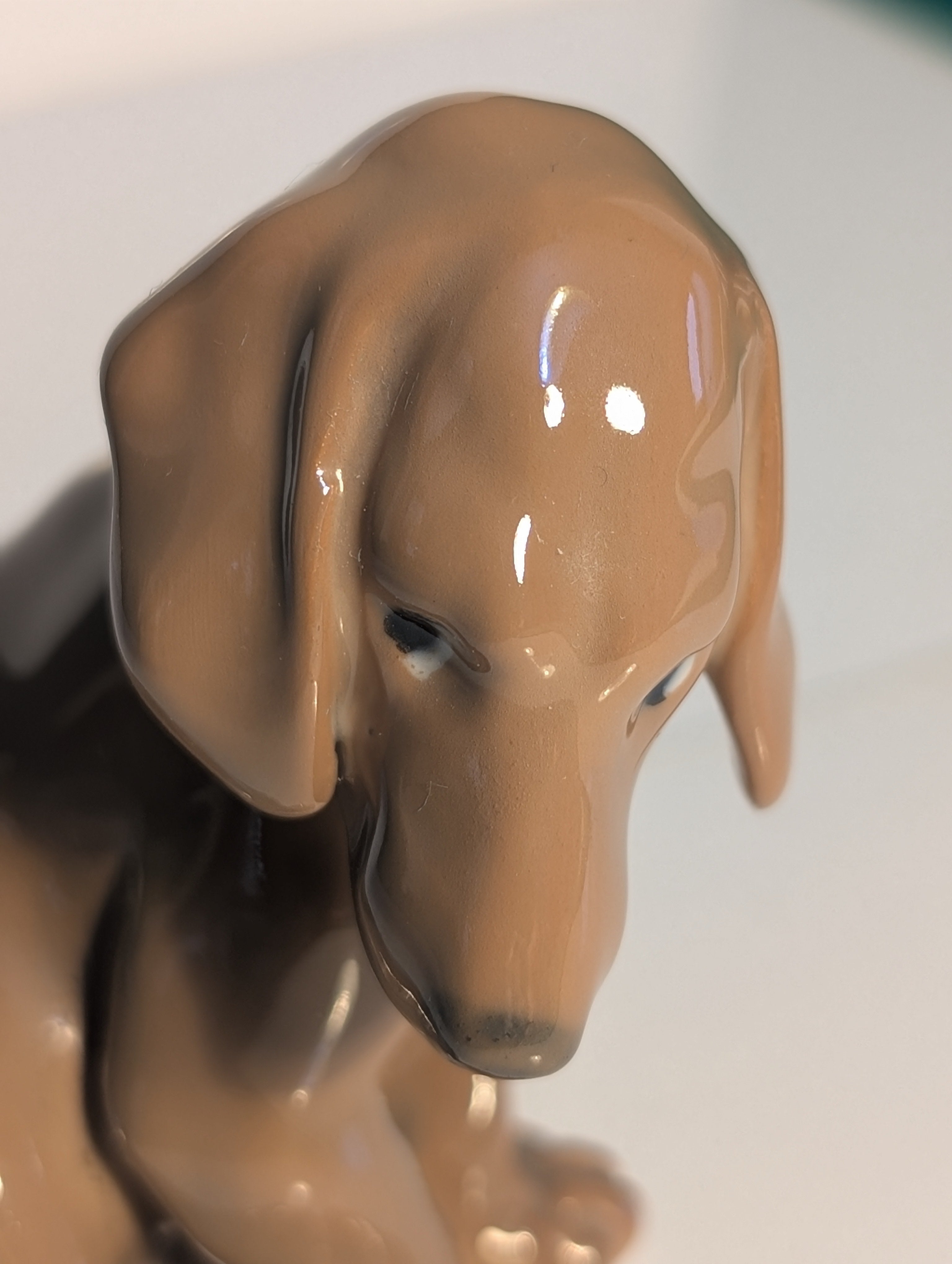 Ole con bassotto . Porcellana vintage  danese B&G