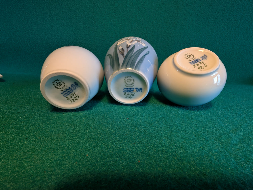 composizione di vasetti Royal Copenhagen : Iris e rondini