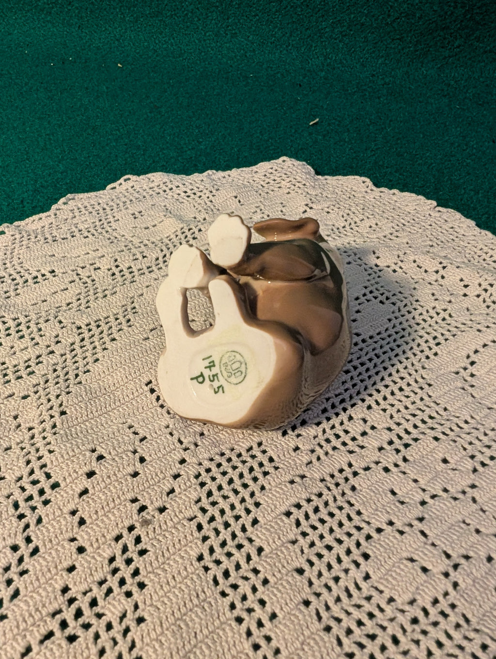 Statuina B&G Bimbi Leggono Bassotto Porcellana Danese Vintage