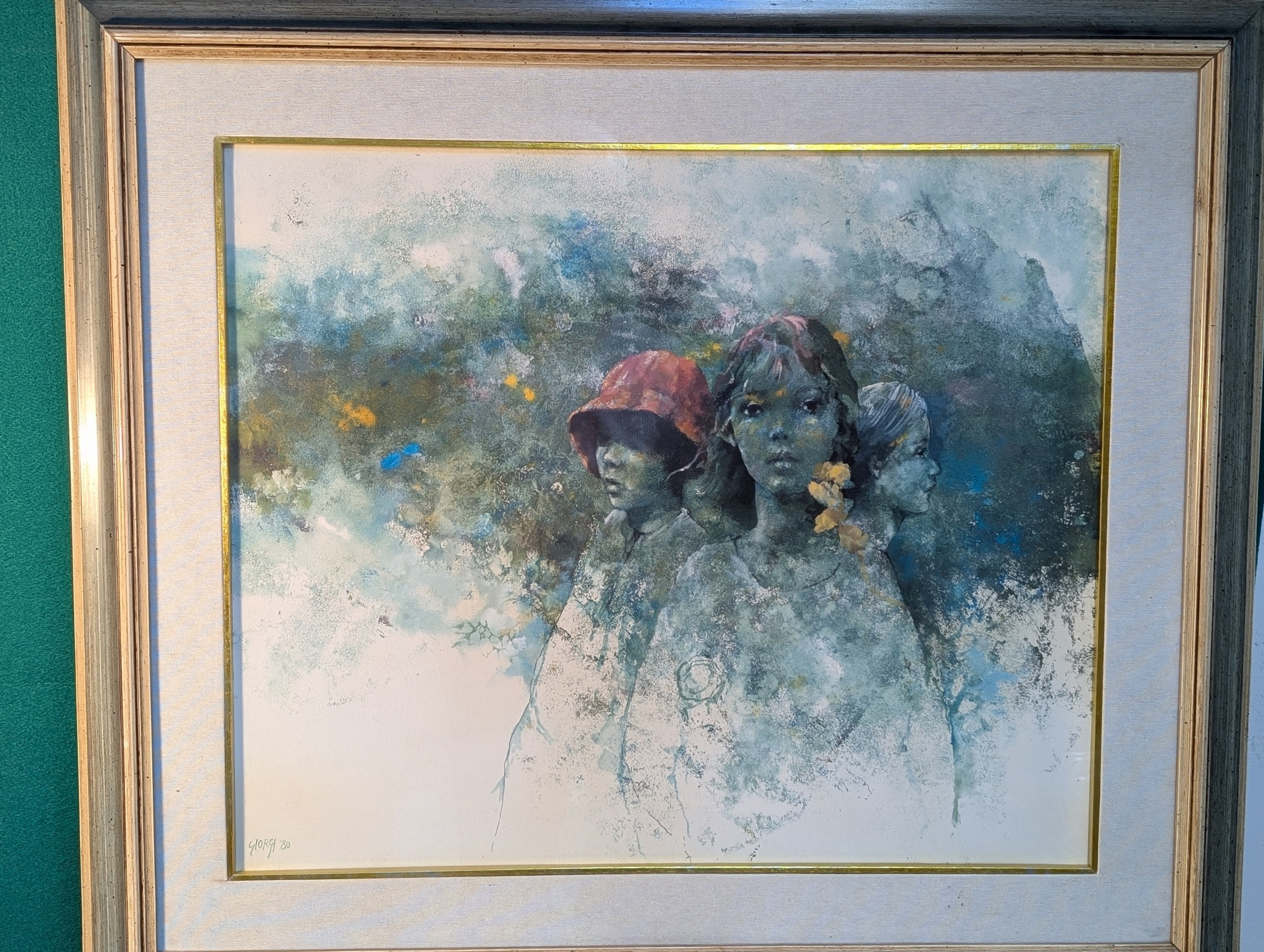 Tre Giovani Ragazze – olio su tela, 60×50 cm, Giuseppe Giorgi, anni ’80