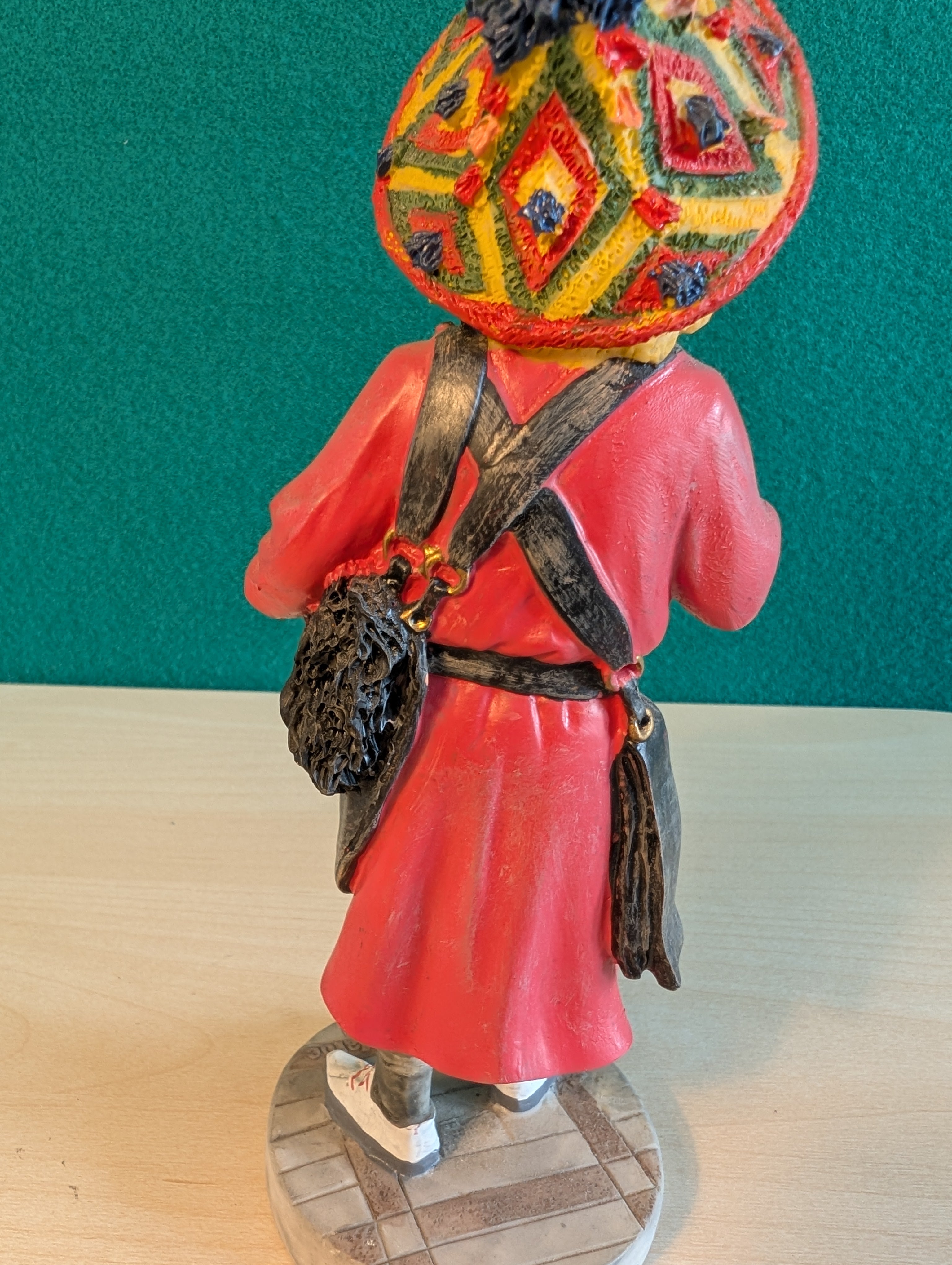 Statuetta Venditore Acqua Marocchino: Artigianato Tradizionale Marocco Terracotta (18 cm)