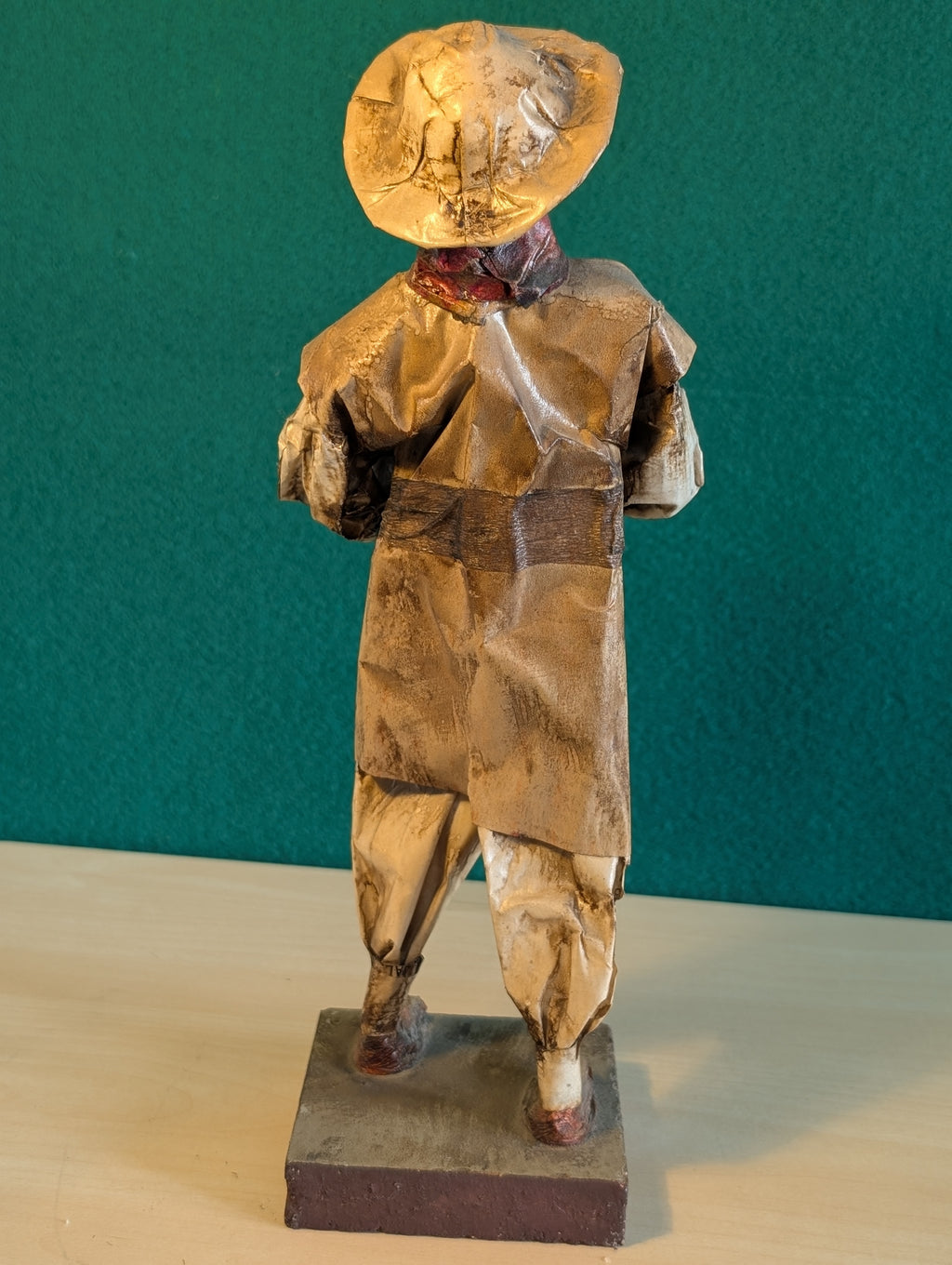 Statuetta Messicana in  Cartapesta 31cm - Contadino Vintage