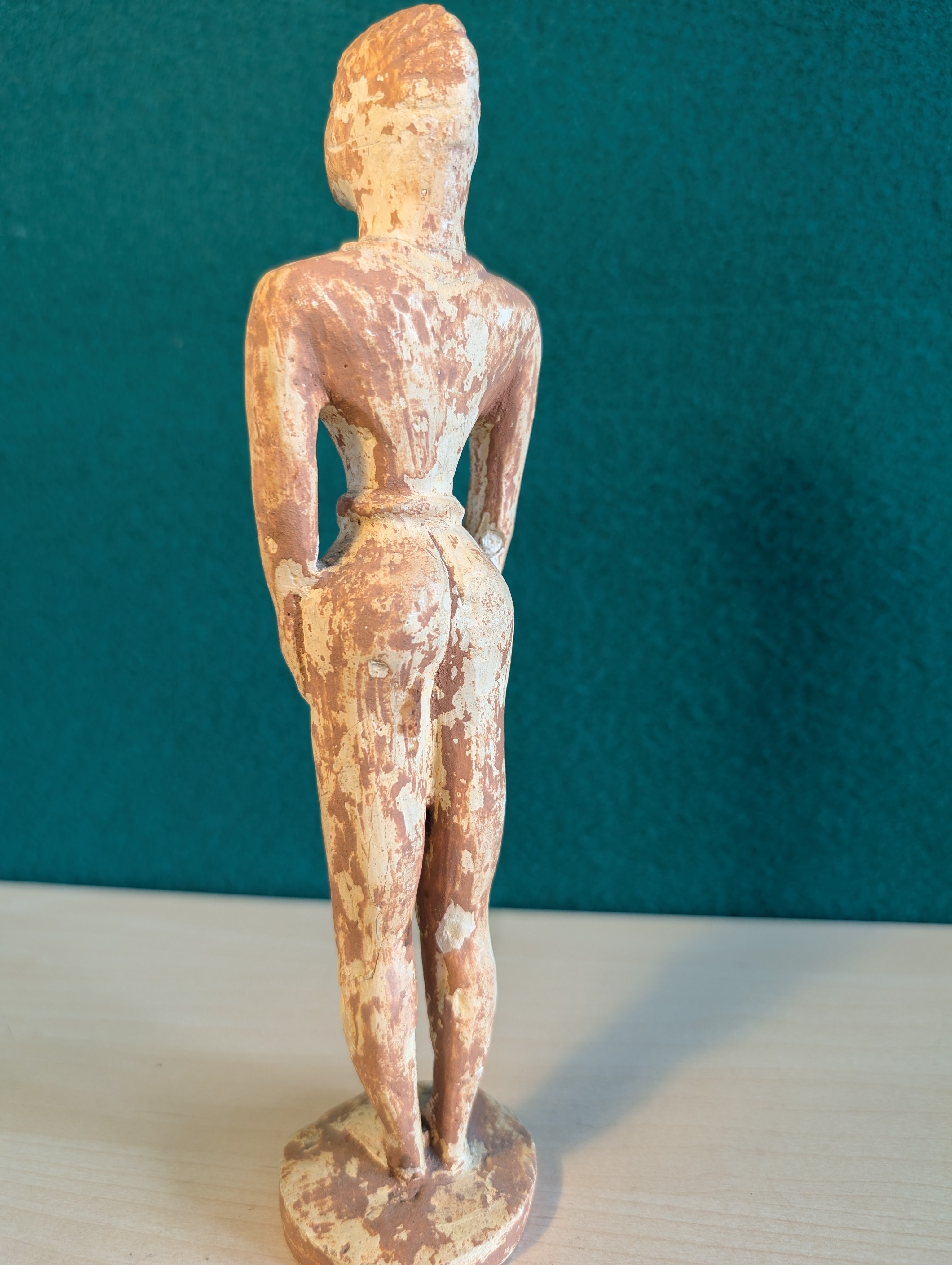 Guerriero Minoico Terracotta 24cm - Replica Arte Cretese Antica