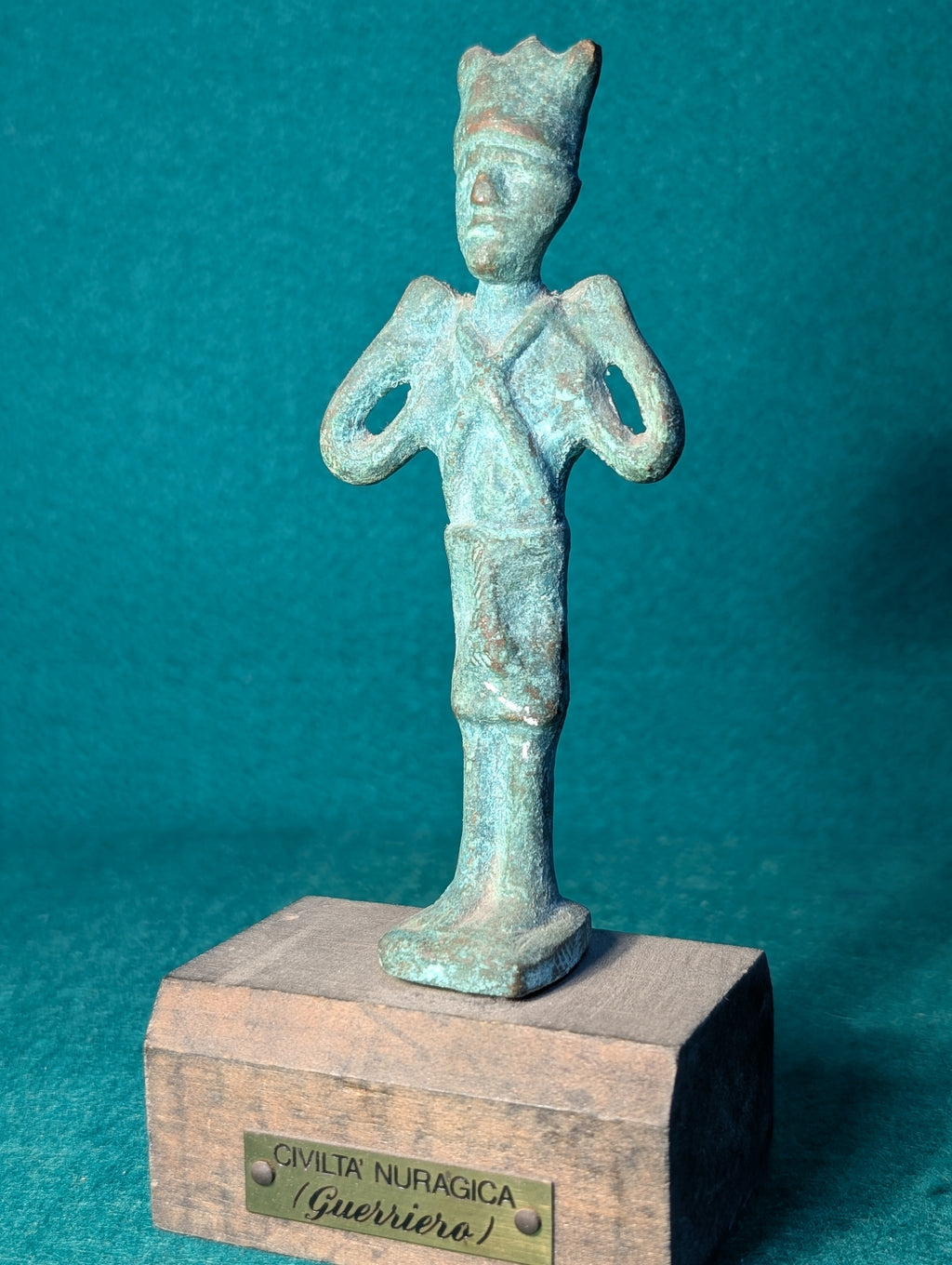 Statuetta di Guerriero  in bronzo Sardegna Nuragica