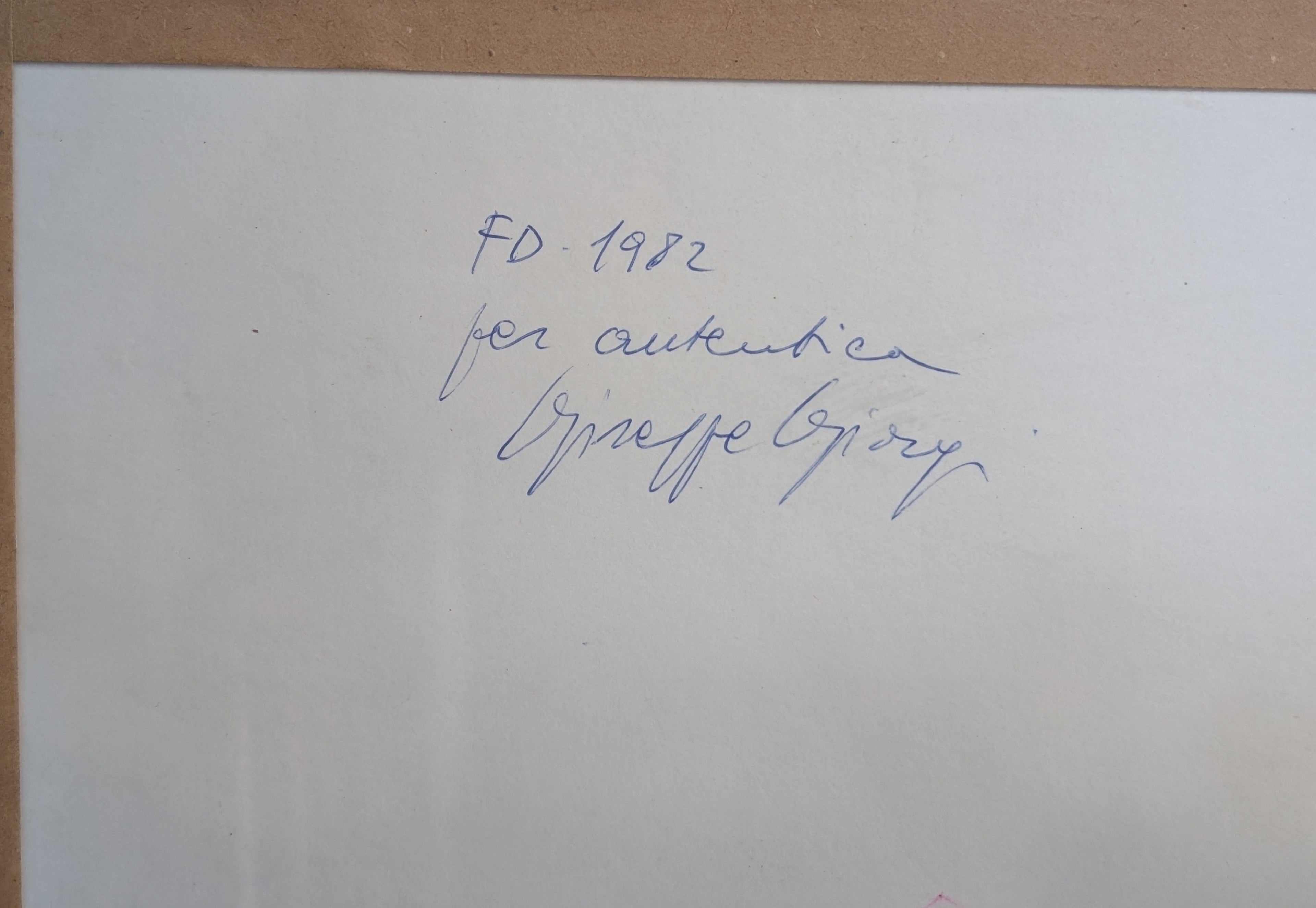 Due Ragazze in Blu – olio su tela, 30×25 cm, Giuseppe Giorgi, 1982