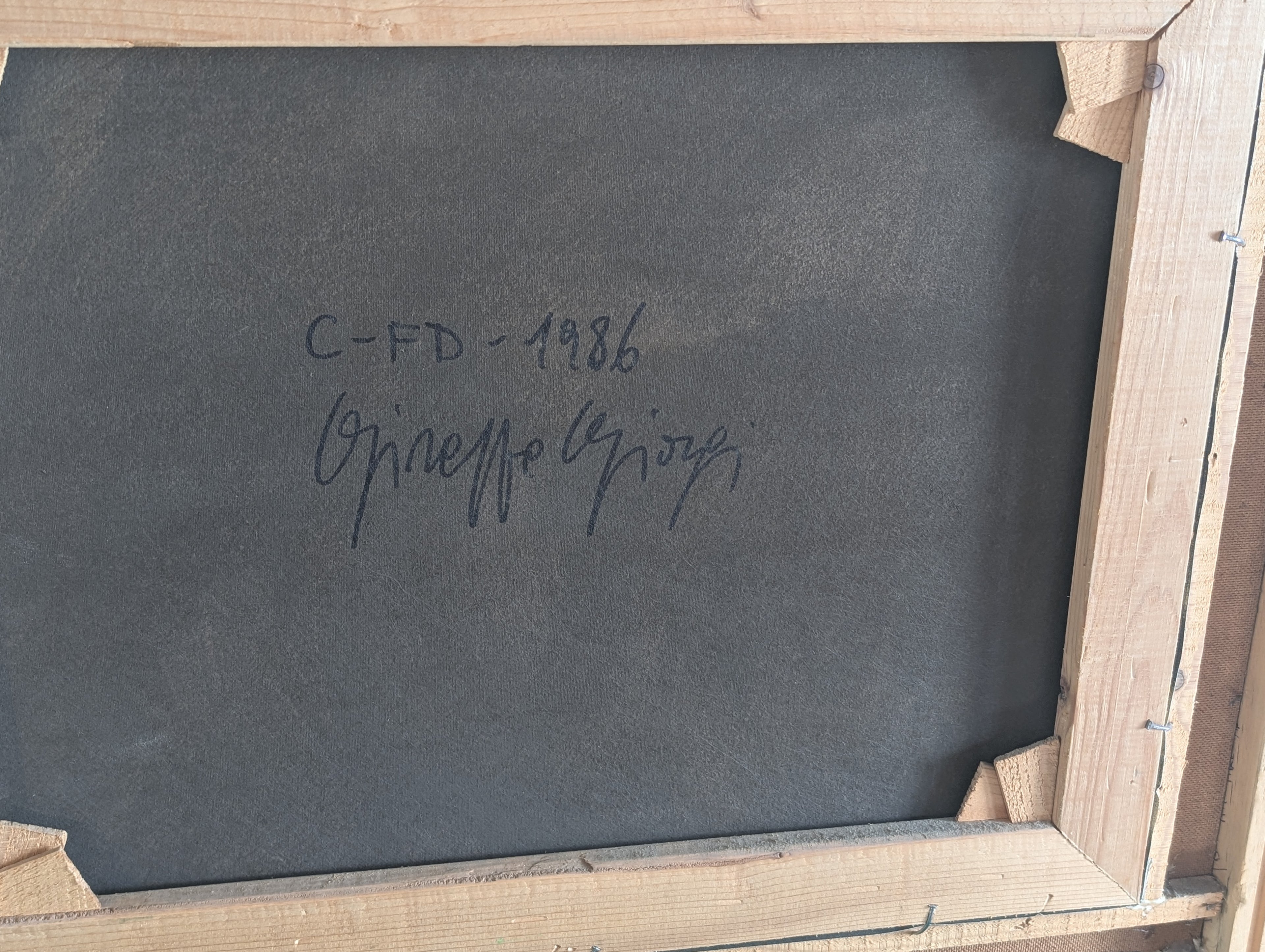 Confidenze tra Amiche – olio su tela, 50×40 cm, Giuseppe Giorgi, 1982