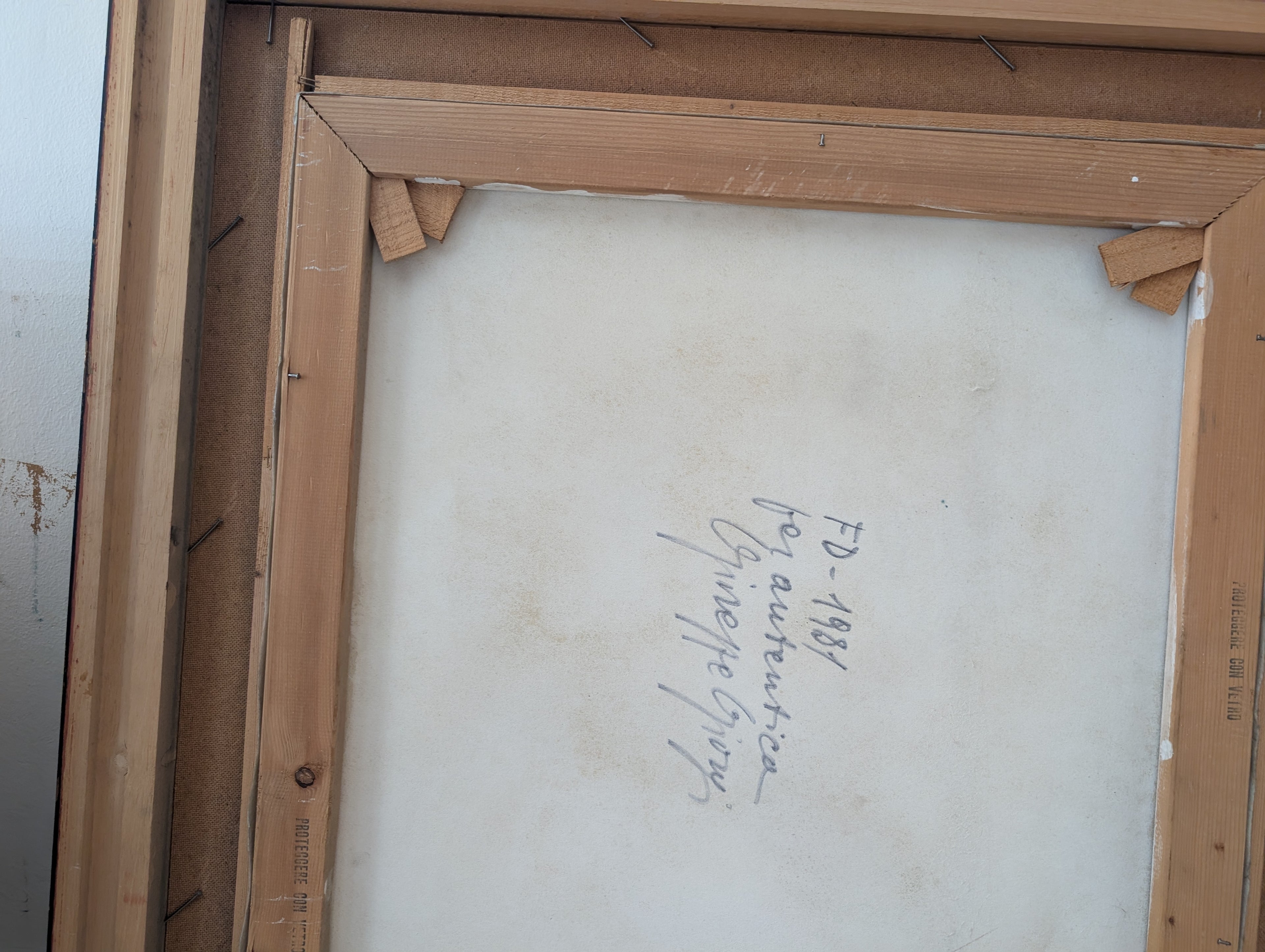 Fanciulla dei Sogni con Corona di Fiori – olio su tela, 55×60 cm, Giuseppe Giorgi, 1981