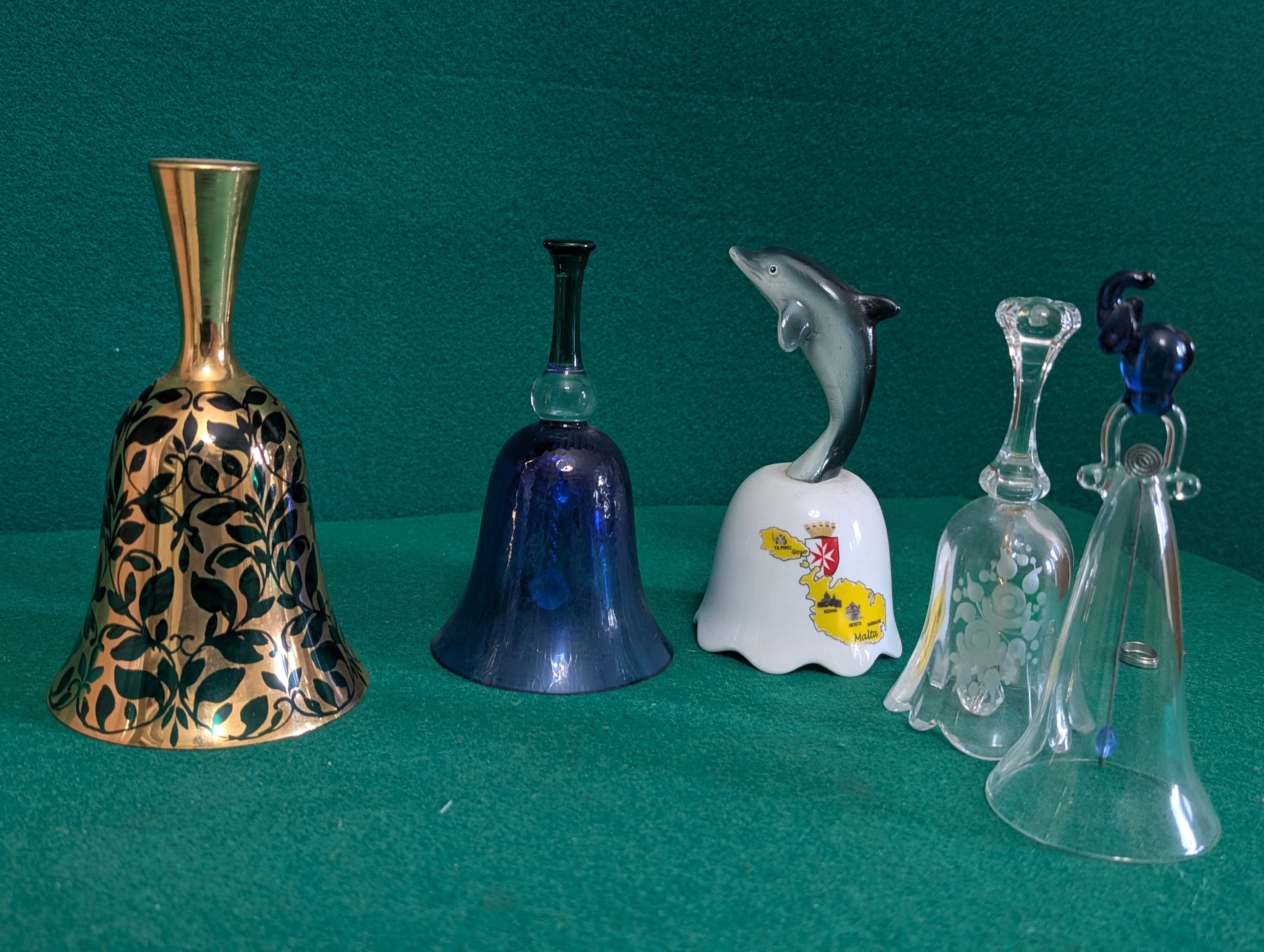 Lotto Collezione Campanelle Internazionali - Memorabilia da Città e Nazioni del Mondo - Collezionismo Vintage"