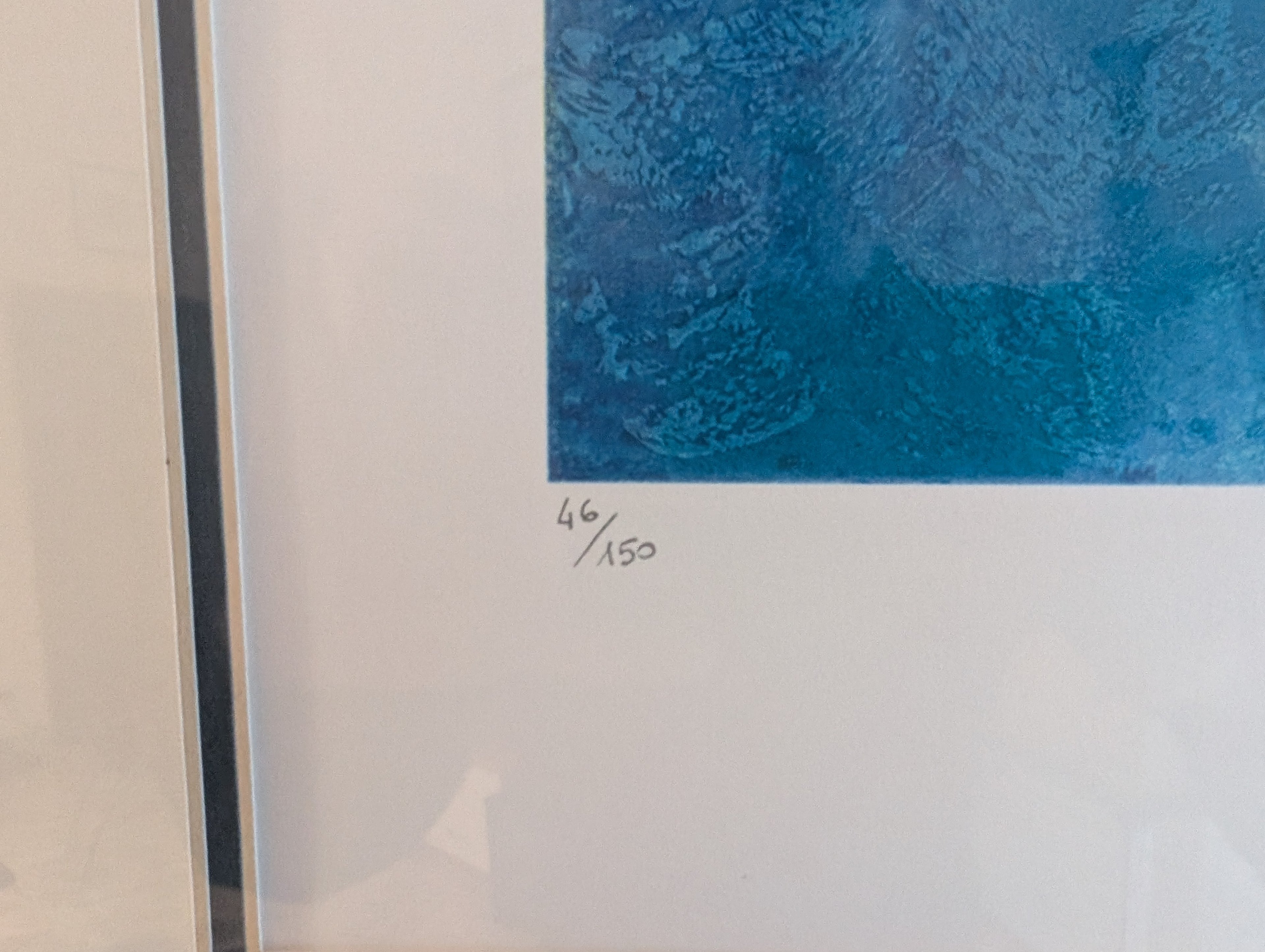 Grafica in rilievo di Bengez Miljenko titolo l'Orologio" . 50x62