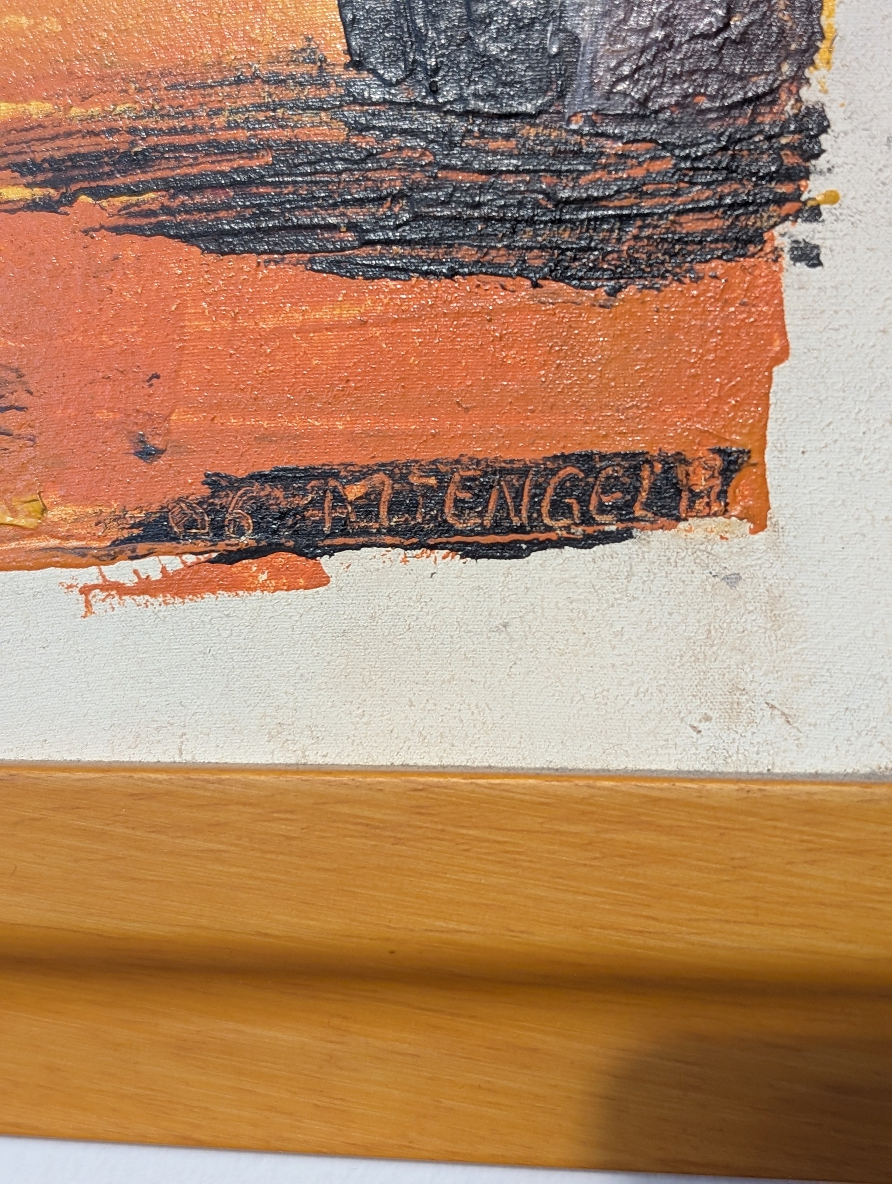 Masai – dipinto Tingatinga, 30×45 cm, Hassan Mtengela, Tanzania