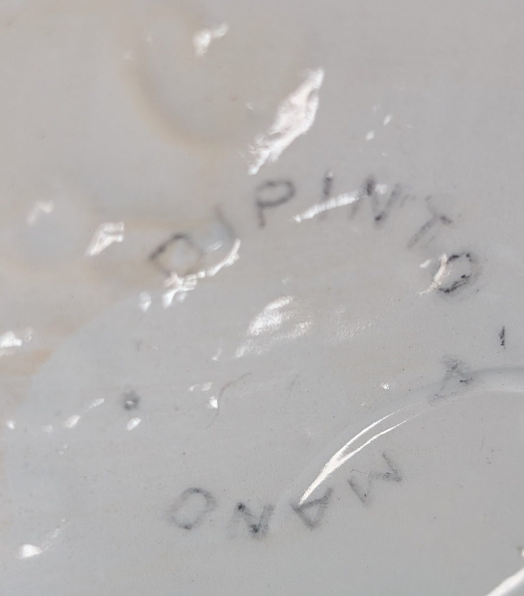 Vaso Caltagirone dipinto a mano – motivo limoni, H.30 cm, artigianato siciliano