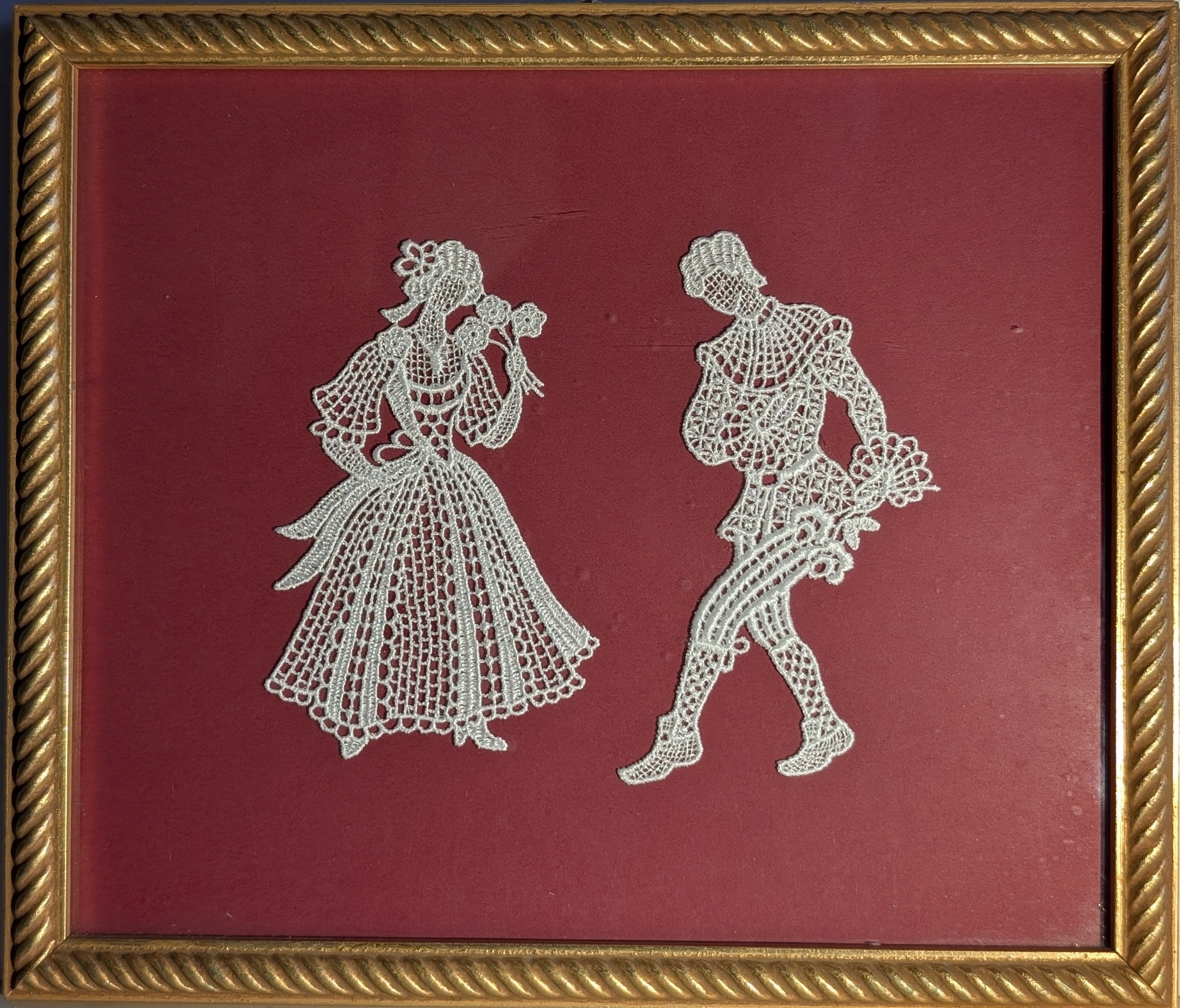 il ballo del Doge in Pizzo di Burano  19 x 22