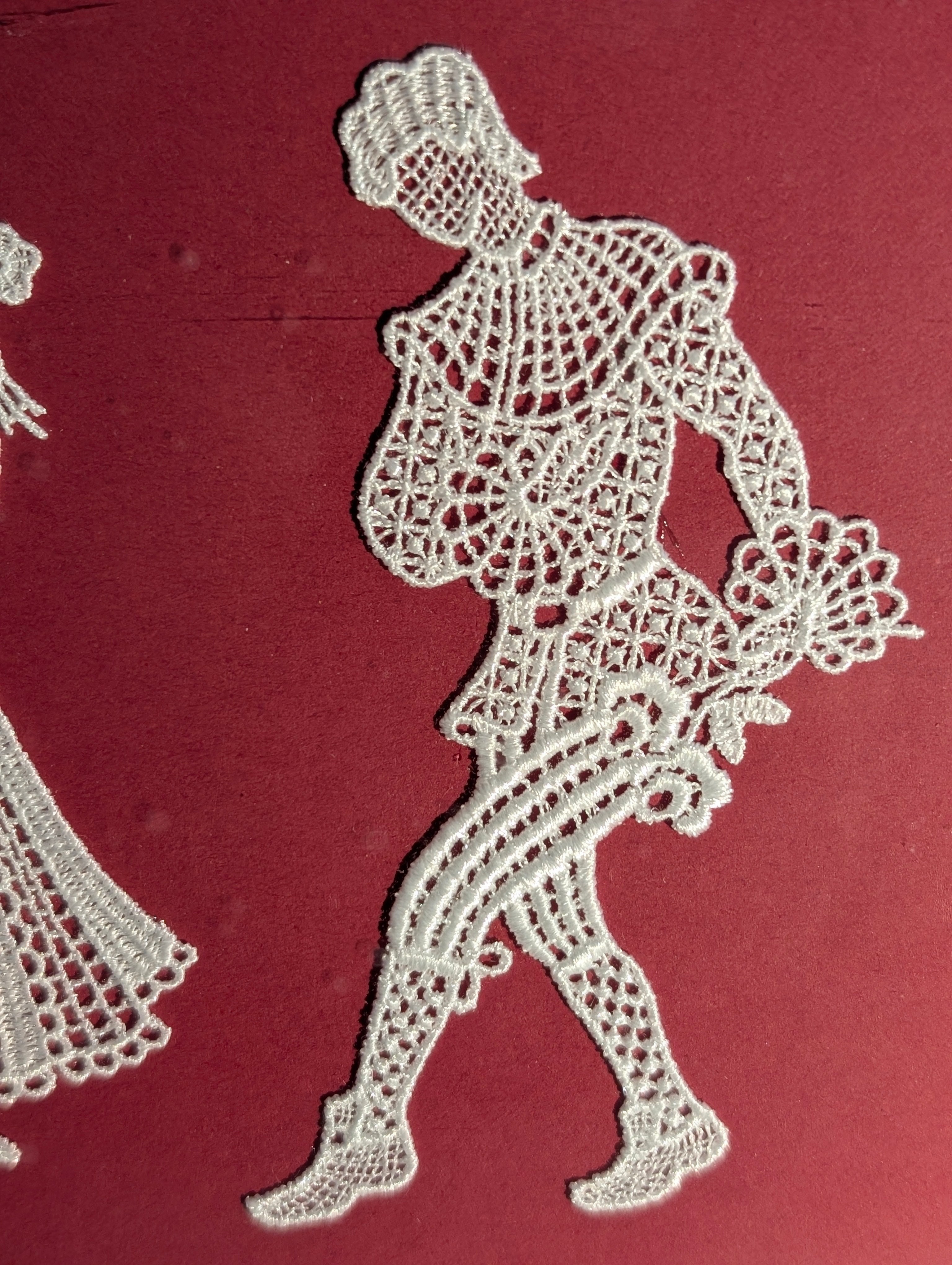 il ballo del Doge in Pizzo di Burano  19 x 22