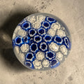 Fermacarte in Vetro di Murano – Millefiori Blu e Bianco