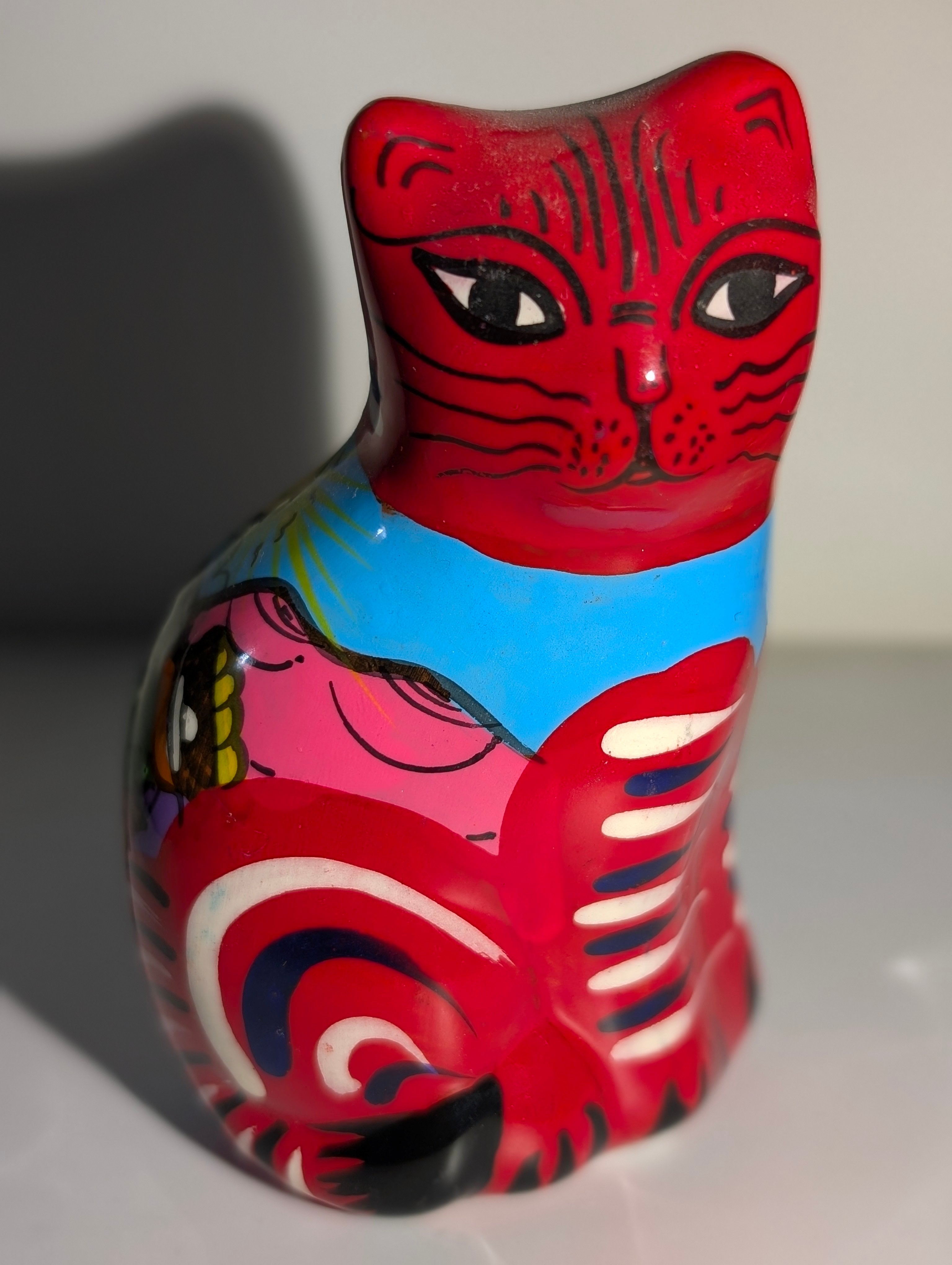 Gatto Talavera – Ceramica Dipinta a Mano | Cozumel Messico