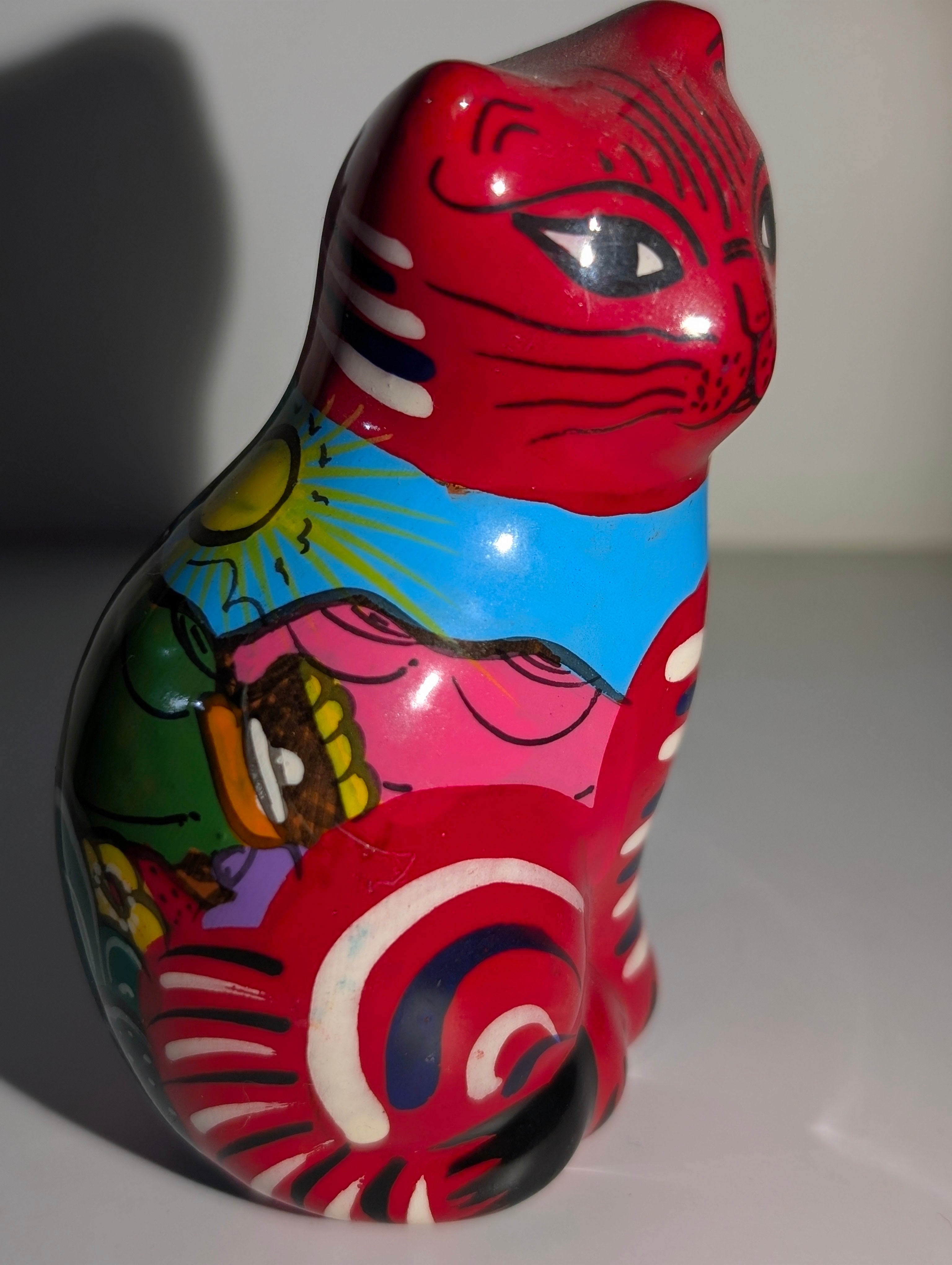 Gatto Talavera – Ceramica Dipinta a Mano | Cozumel Messico