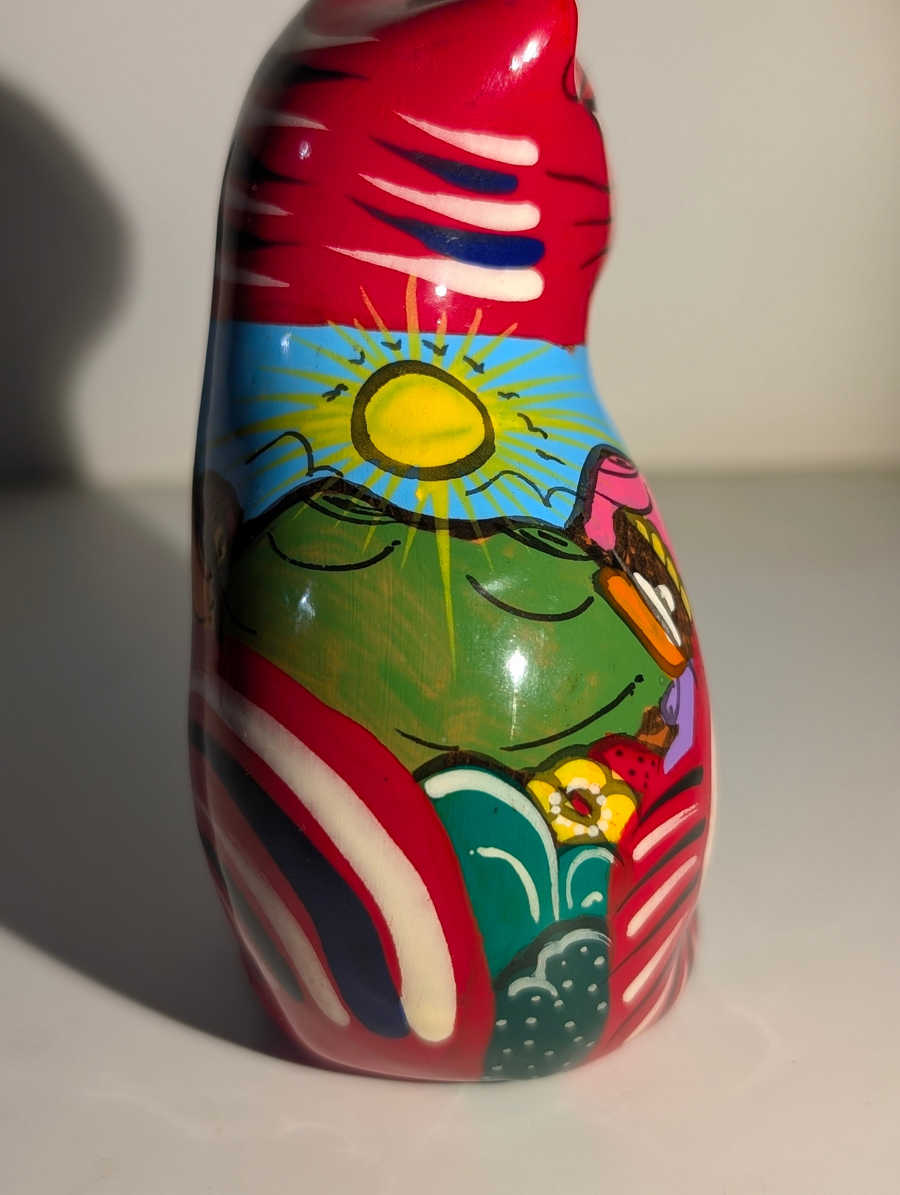 Gatto Talavera – Ceramica Dipinta a Mano | Cozumel Messico