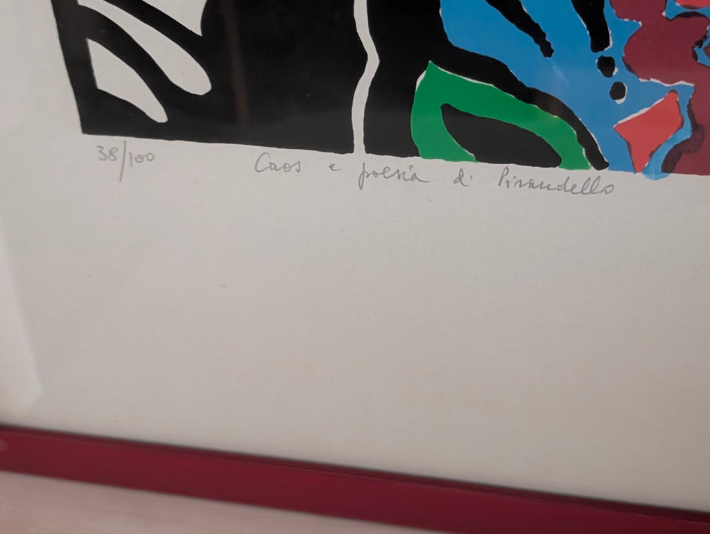 Caos e poesia di Pirandello — Serigrafia di Andrea Carisi
