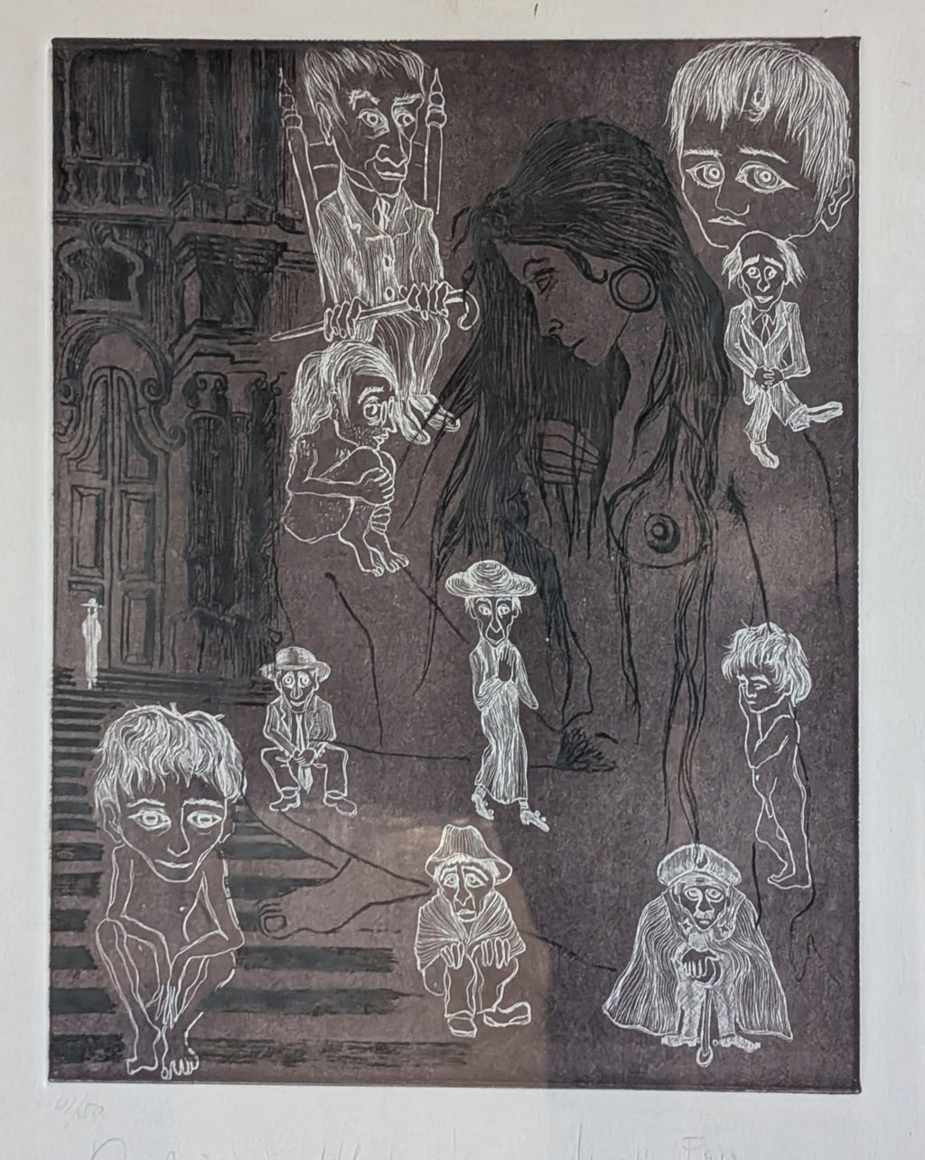 "Questo è un incredibile paese" — Opera grafica di Pippo Fava