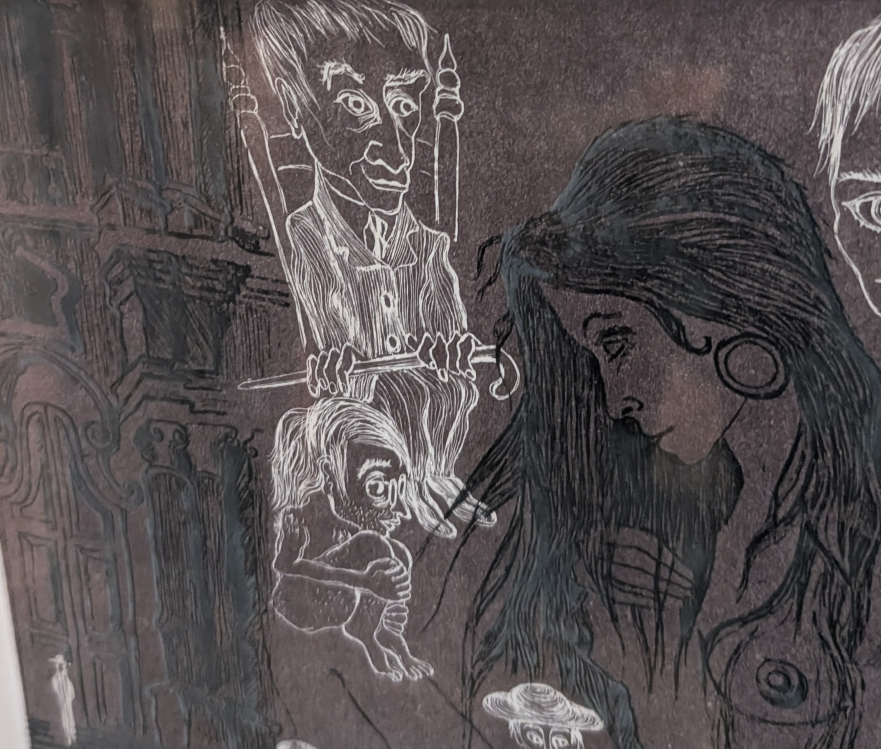 "Questo è un incredibile paese" — Opera grafica di Pippo Fava