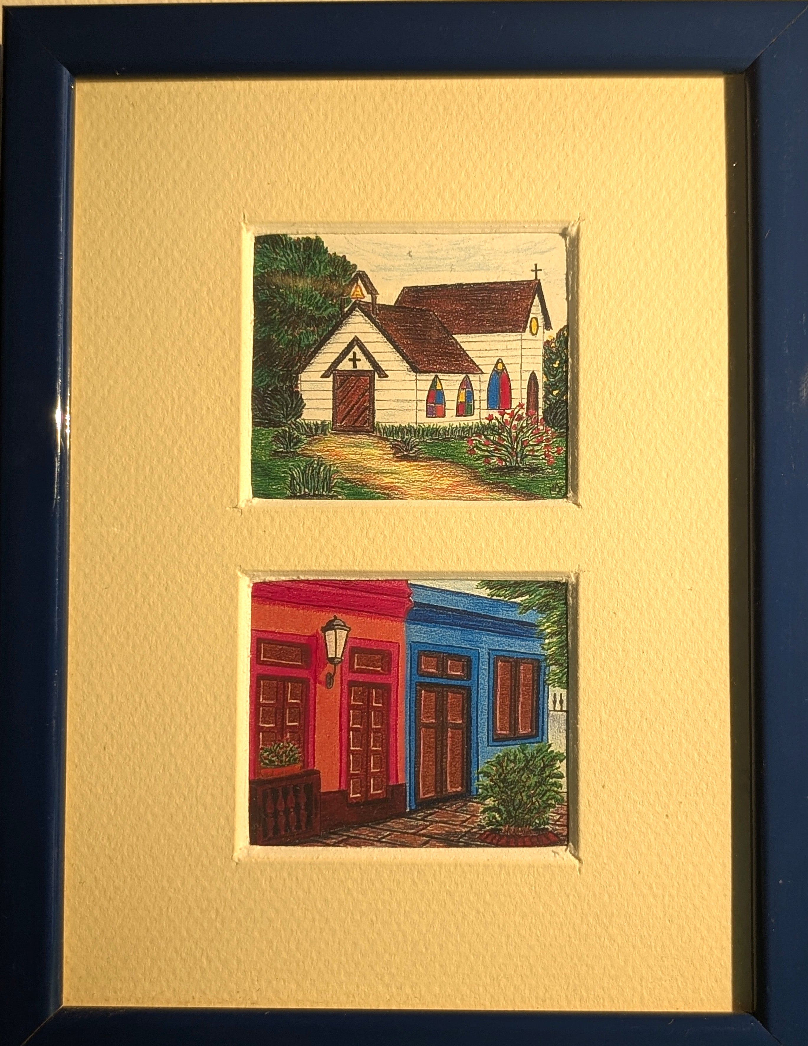 Dominican Impressions – Set di 3 Quadretti con Stampe a Colori