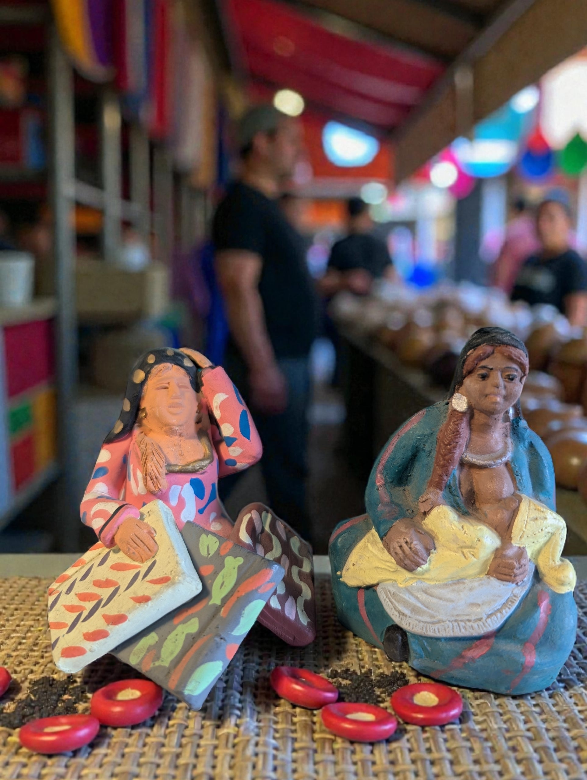 Statuette Donne Marocchine Terracotta - Artigianato Tradizionale Marocco