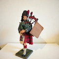 Statuetta Suonatore Cornamusa Scozzese Bagpiper: Artigianato Traditional Regimental 17 cm