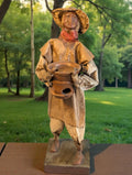 Statuetta Messicana in  Cartapesta 31cm - Contadino Vintage