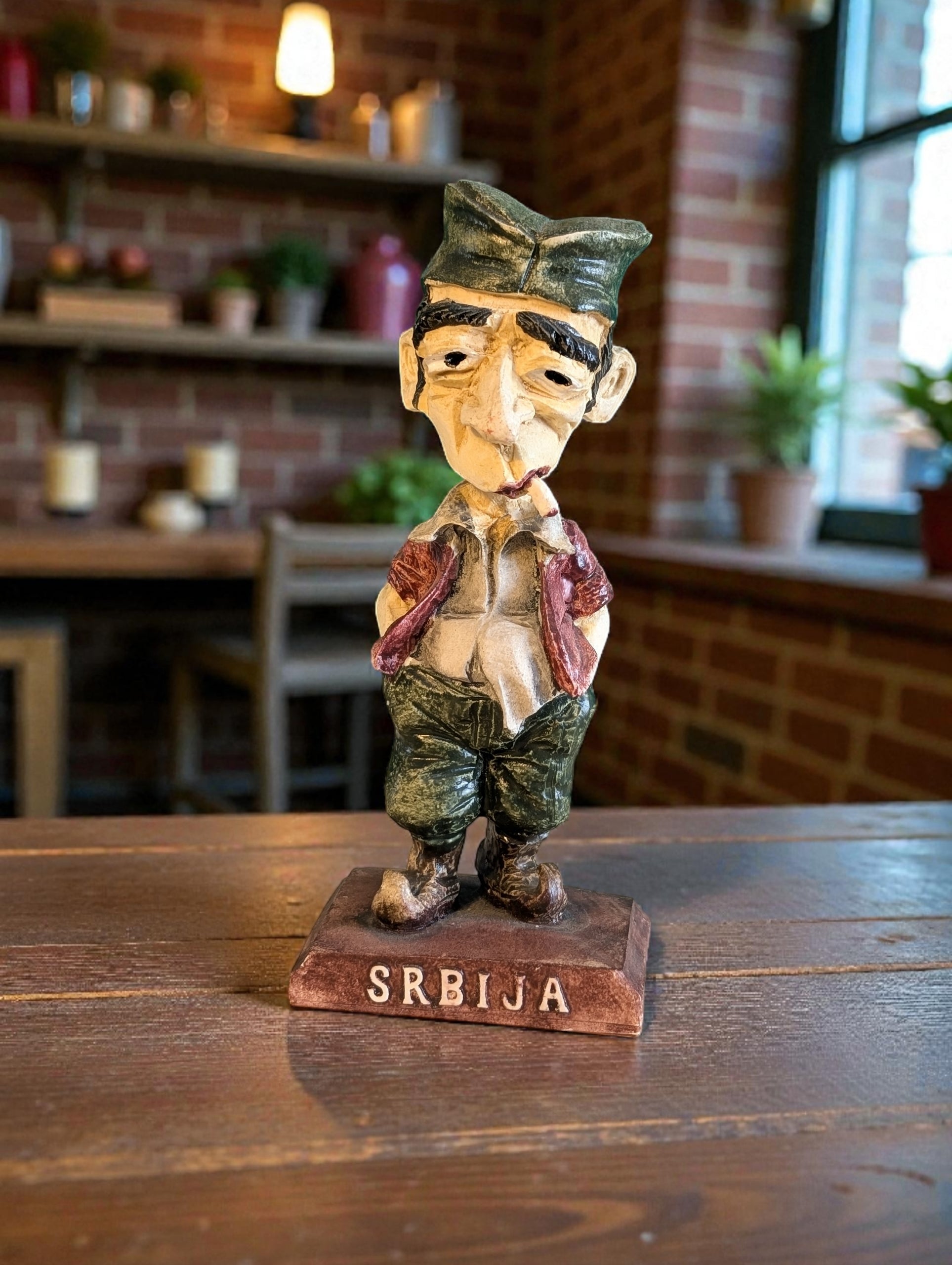 "Mile Srbijanac Statuina Folklore Serbo - Arte Popolare"