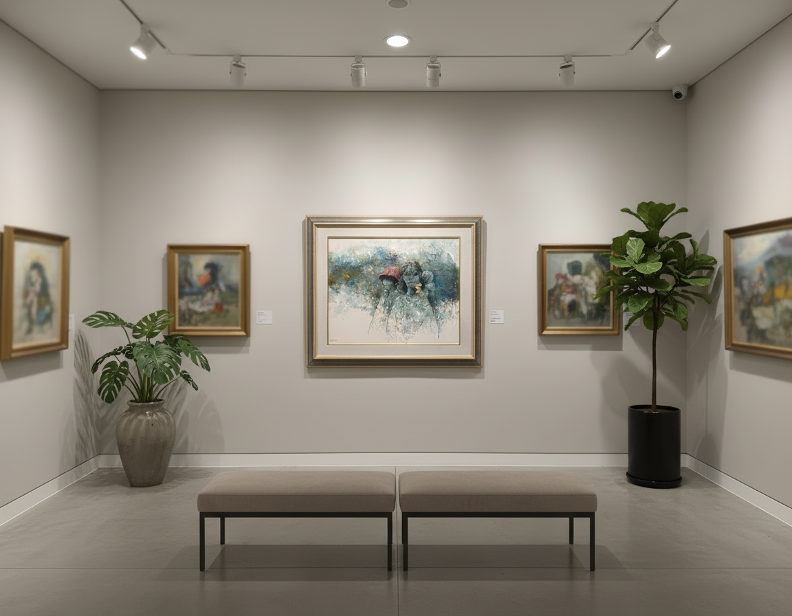 Tre Giovani Ragazze – olio su tela, 60×50 cm, Giuseppe Giorgi, anni ’80