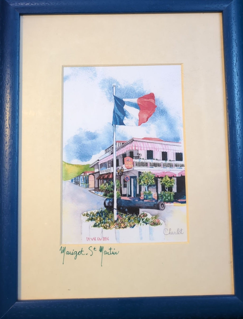 Stampe acquerellate Sylvie Charlot – Paesaggi di Saint Martin