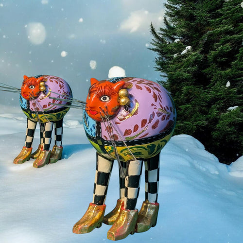 Norma Cat - Decorative Sculpture by Thomas A. Hoffmann Drag Art