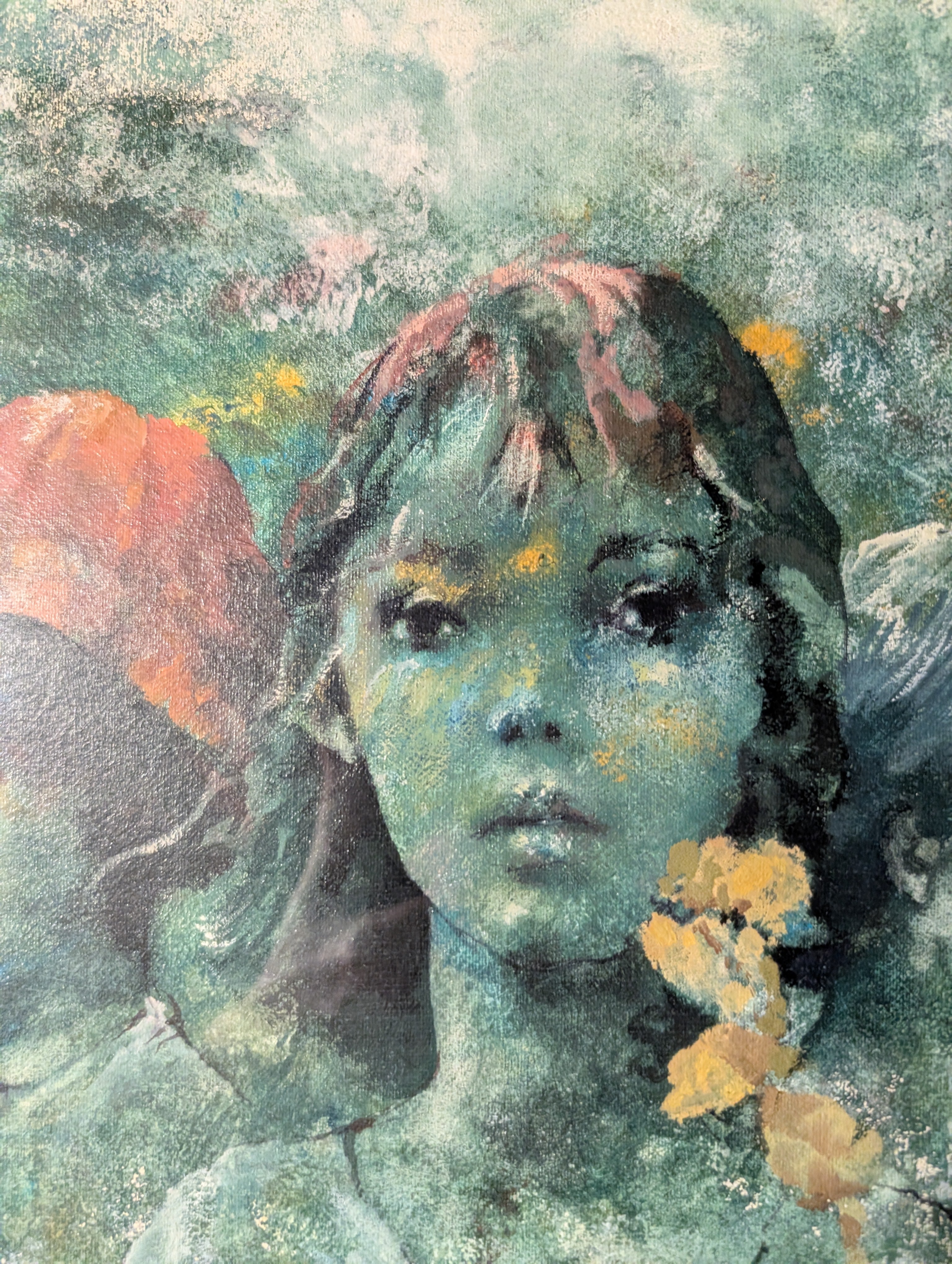 Tre Giovani Ragazze – olio su tela, 60×50 cm, Giuseppe Giorgi, anni ’80
