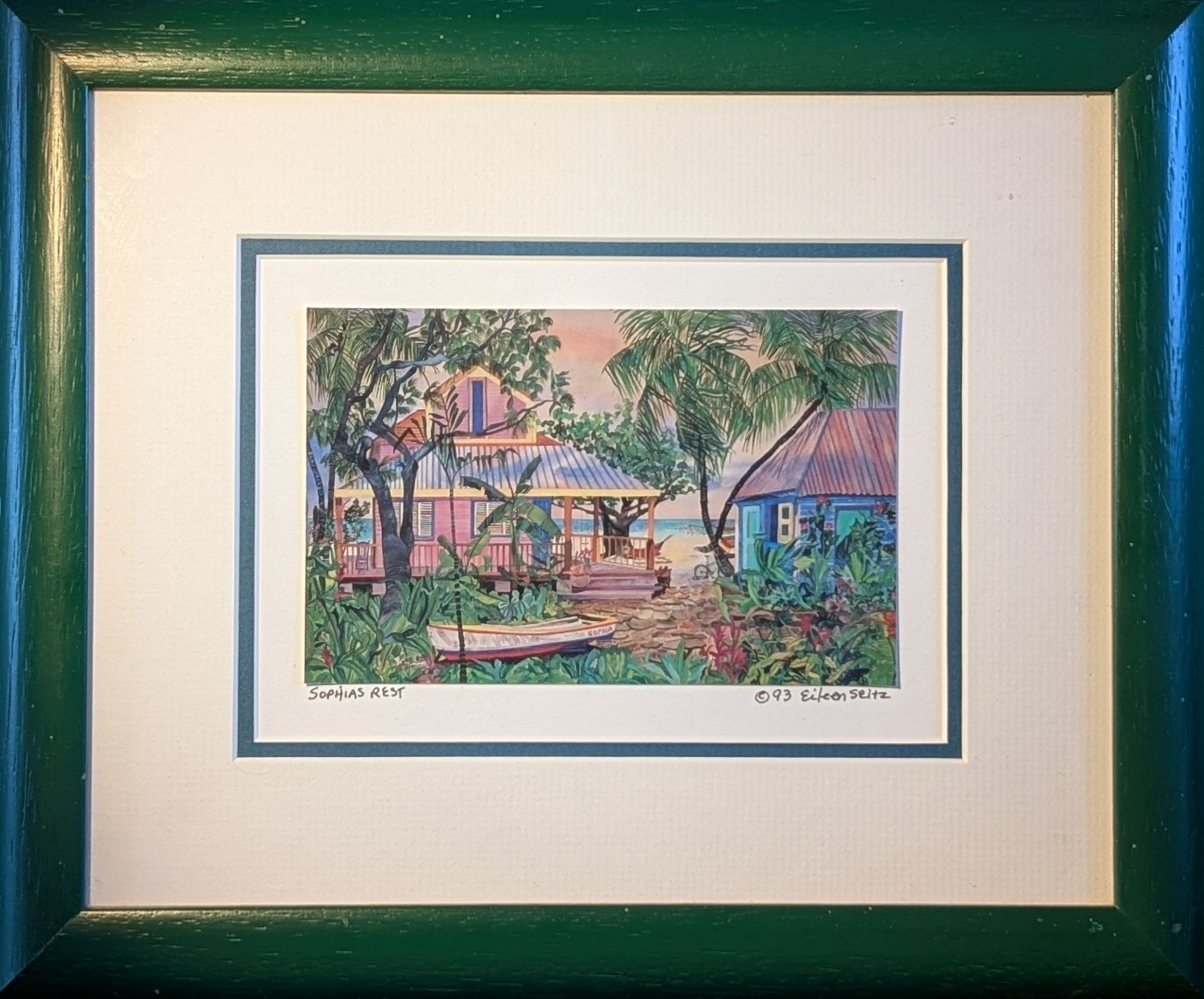 Lotto Acquerelli Eileen Seitz – Saint Martin