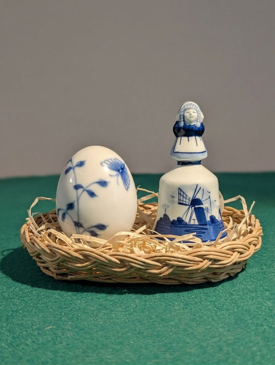 Set Pasquale Porcellana - Uovo B&G e Campanella Bosman